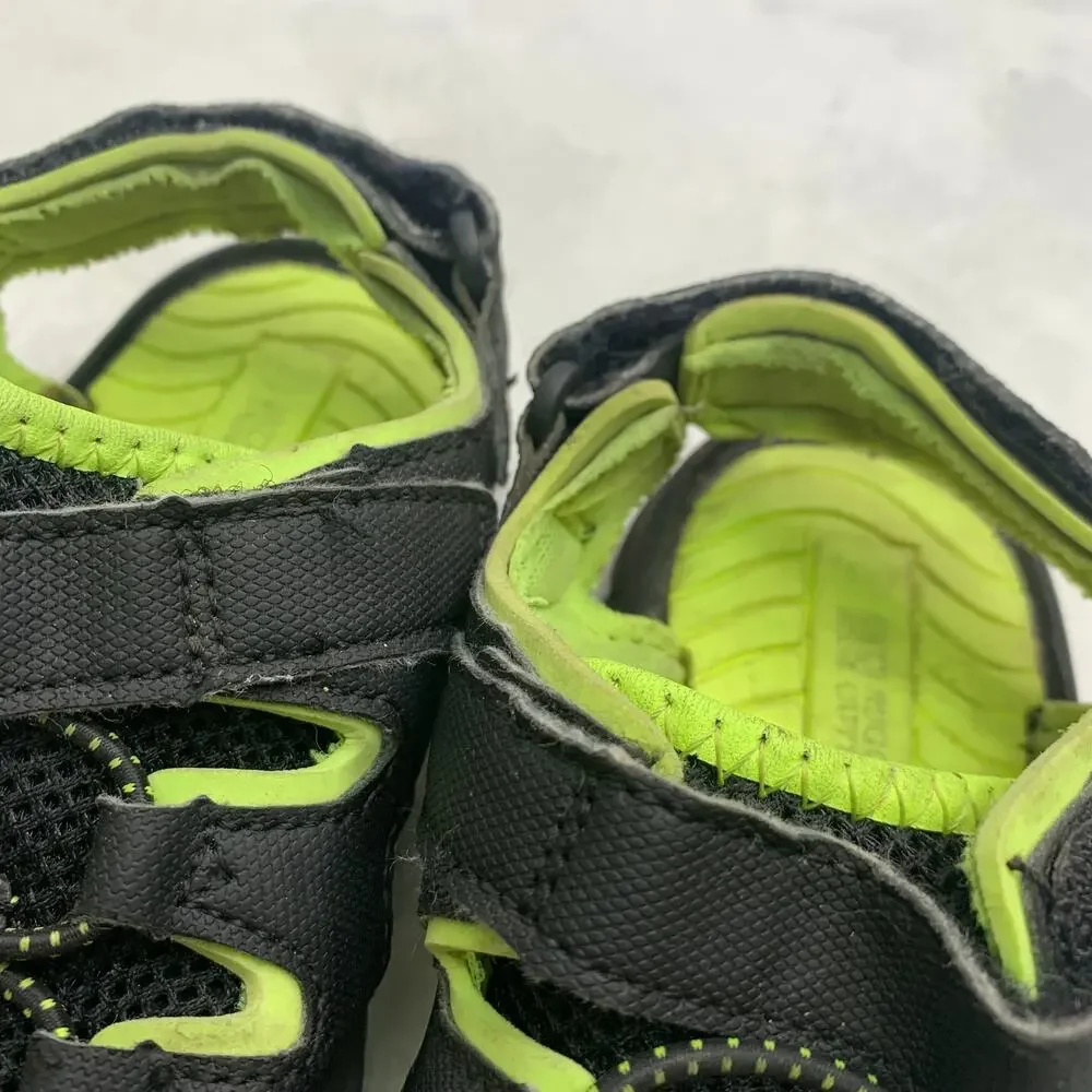 Water Shoes Sandals Lot Toddler Boys Size 7-8.5 Neon Green Flip Flops Sneakers